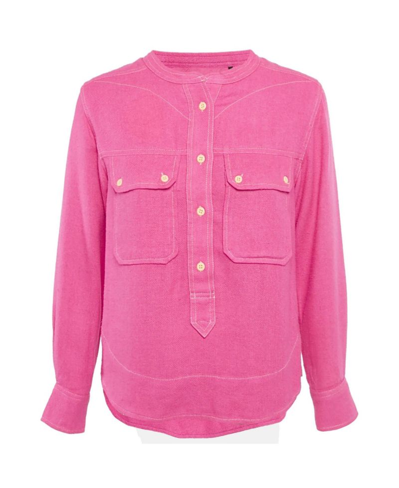 Women's Silk Button Front Shirt