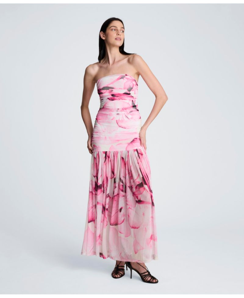 Women's Strapless Sleeveless Maxi Dress