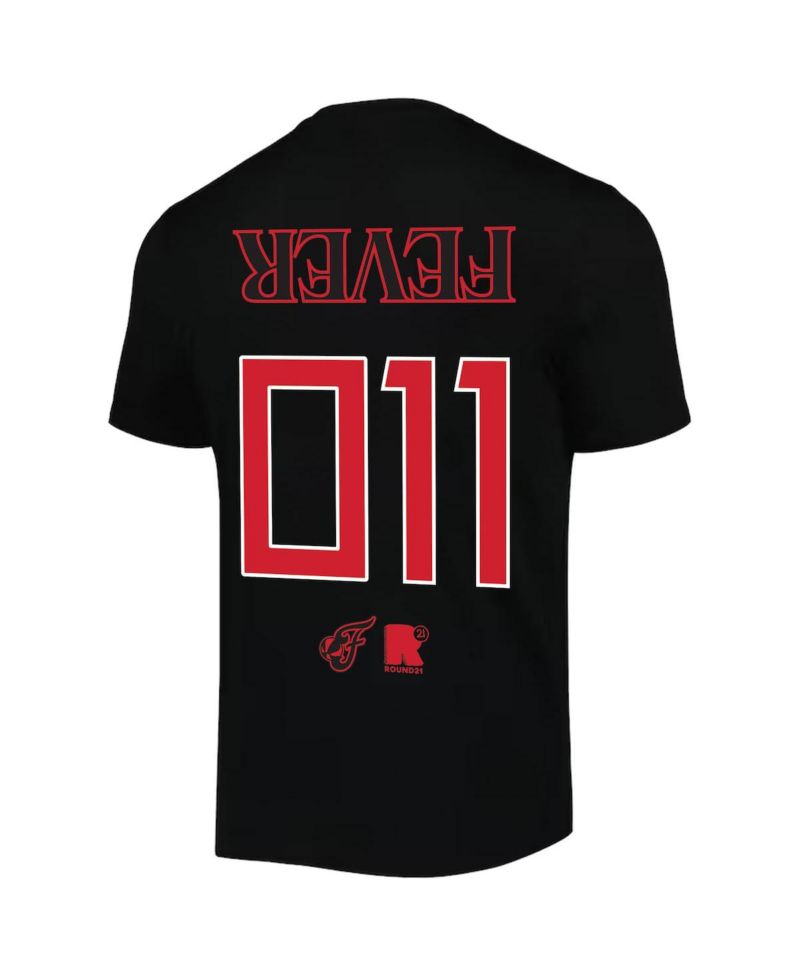 Men's and Women's Black Indiana Fever Stranger Things Premium Relaxed T-Shirt