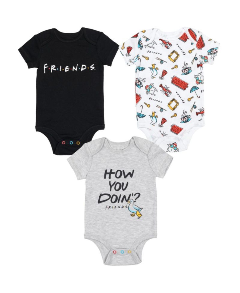 Baby Boys 3 Pack Short Sleeve Bodysuit