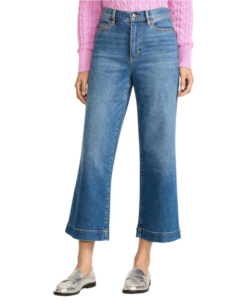 Women's Recover Denim High Rise Wide Leg Crop Jeans