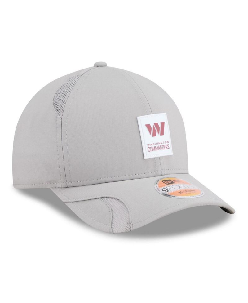 Men's Gray Washington Commanders 2025 Sideline M-Crown 9FORTY Adjustable Hat