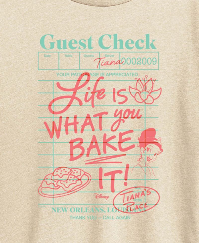 Plus Size Disney Princess Tiana Guest Check Short-Sleeve Graphic T-Shirt