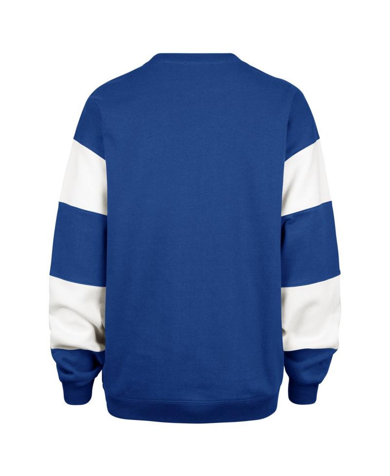 Women's Blue Tampa Bay Lightning Eephus Barred Pullover Sweatshirt