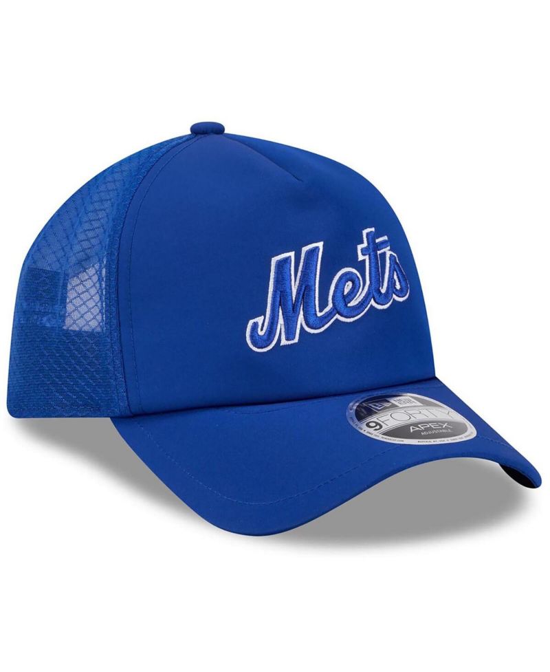 Men's Royal New York Mets 2026 Batting Practice Alternate Apex 9FORTY Adjustable Hat