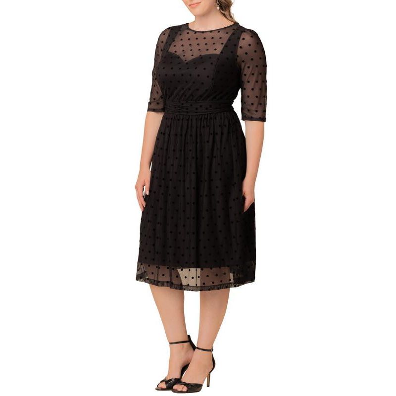 Plus Size Vita Mesh Cocktail Dress