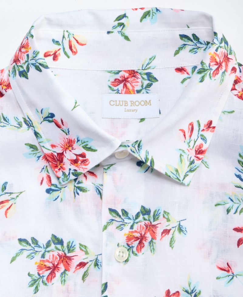 Men's Short-Sleeve Linen Shirt