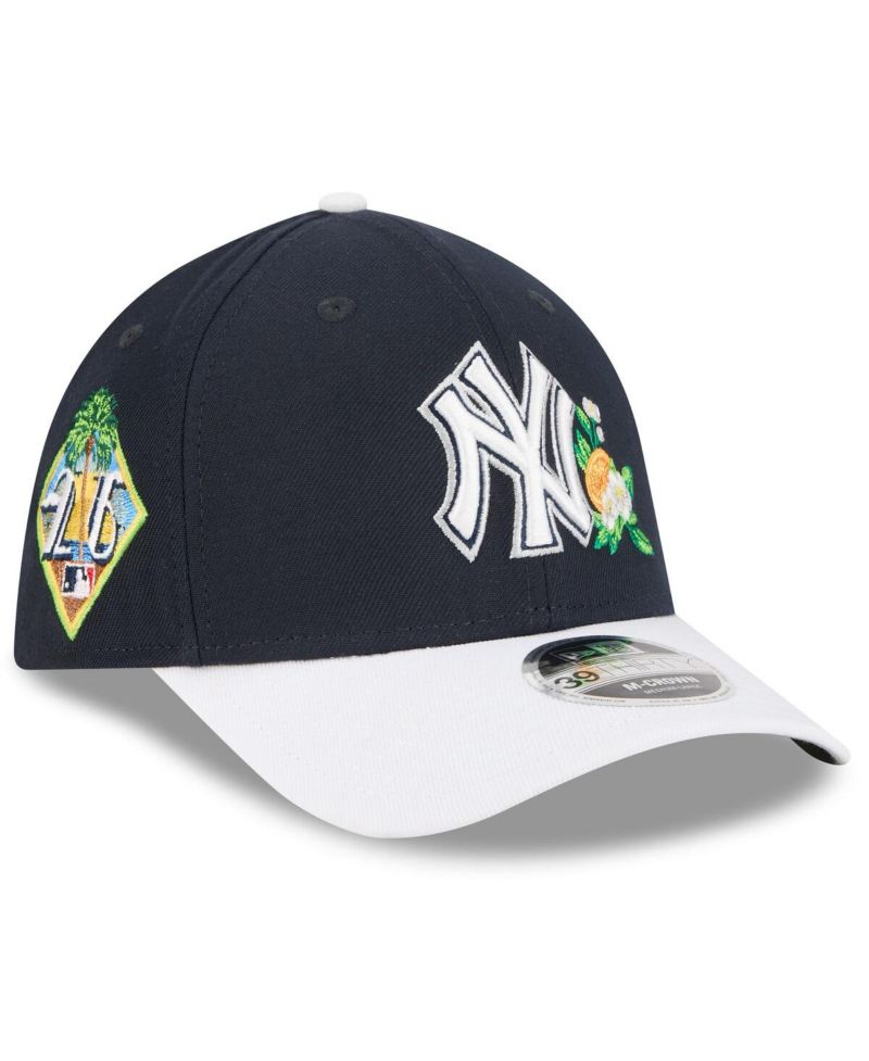 Men's Navy/White New York Yankees 2026 Spring Training M-Crown 39THIRTY Flex Hat