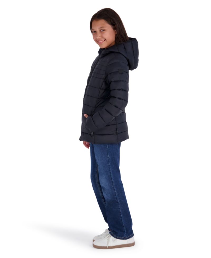 Girls' 5-16 Lightweight Hooded Packable Jacket
