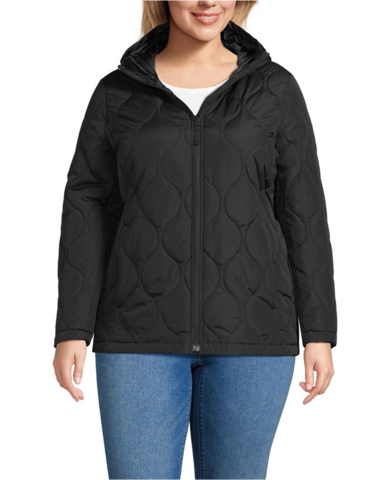 Plus Size FeatherFree Quilted Insulated Jacket
