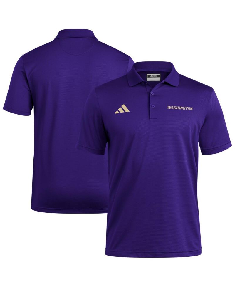 Men's Purple Washington Huskies Ultimate 365 Ottoman Polo Shirt