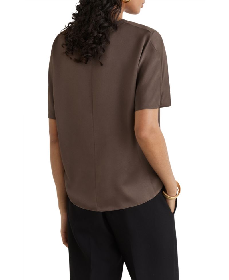 Women's Lena Silk Short-Sleeve Top