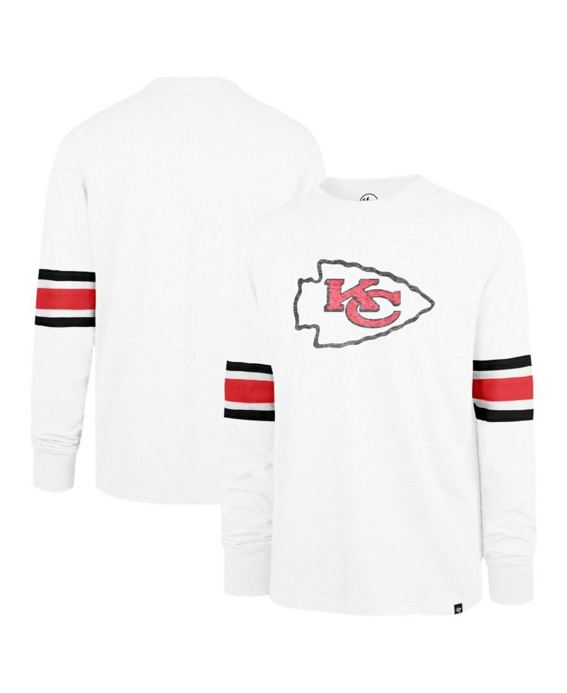 Men's White Kansas City Chiefs Gridiron Premier Brex Long Sleeve T-Shirt