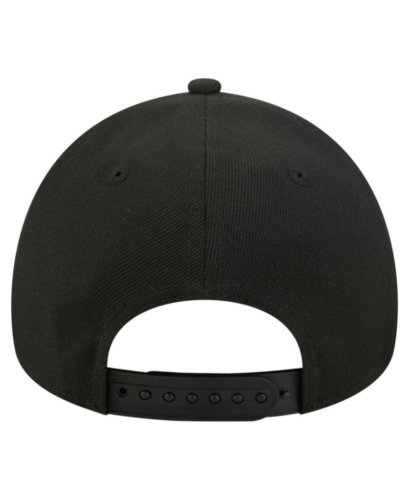 Big Boys and Girls Black New York Mets Cooperstown Logo 9FORTY A-Frame Adjustable Hat