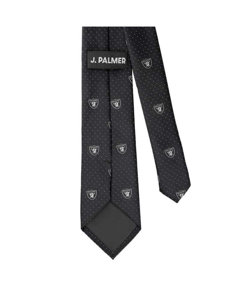 Men's Las Vegas Raiders Game Day Polka Dot Tie