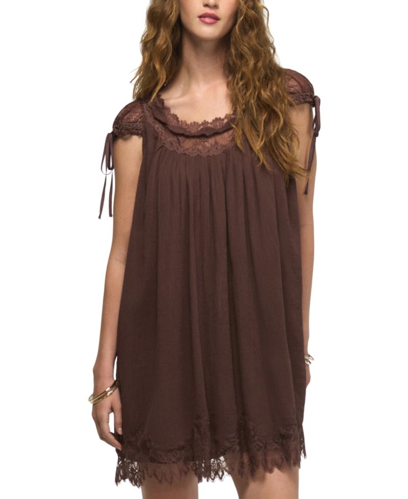 Women's Lace Babydoll Mini Dress