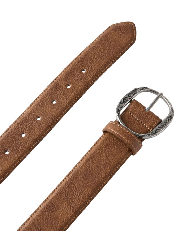 Men's Oval Buckle Belt