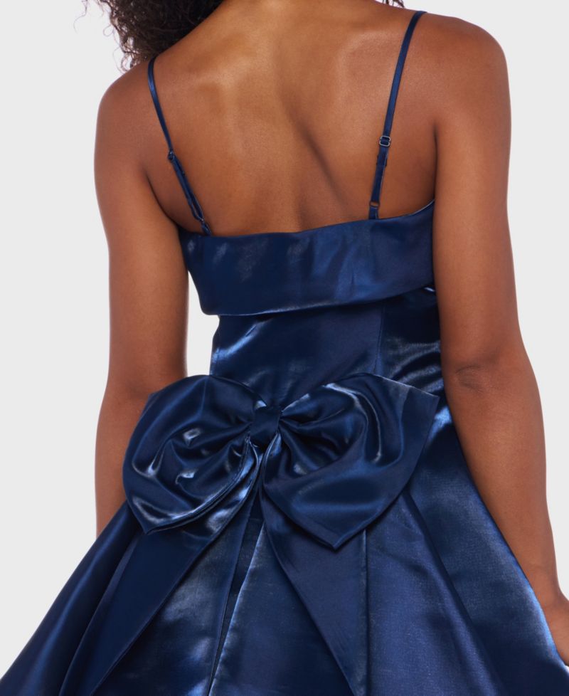 Juniors' Square Neck Short Dress