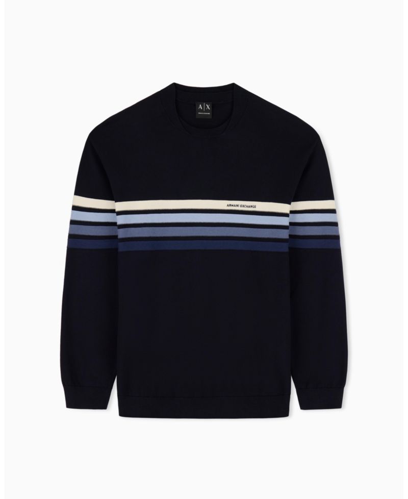 Men's 4 Stripes Cotton Sweater