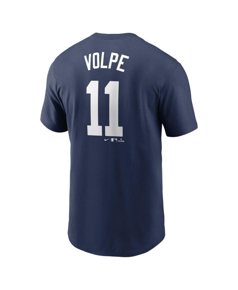 Men's Anthony Volpe Navy New York Yankees Fuse Name & Number T-Shirt