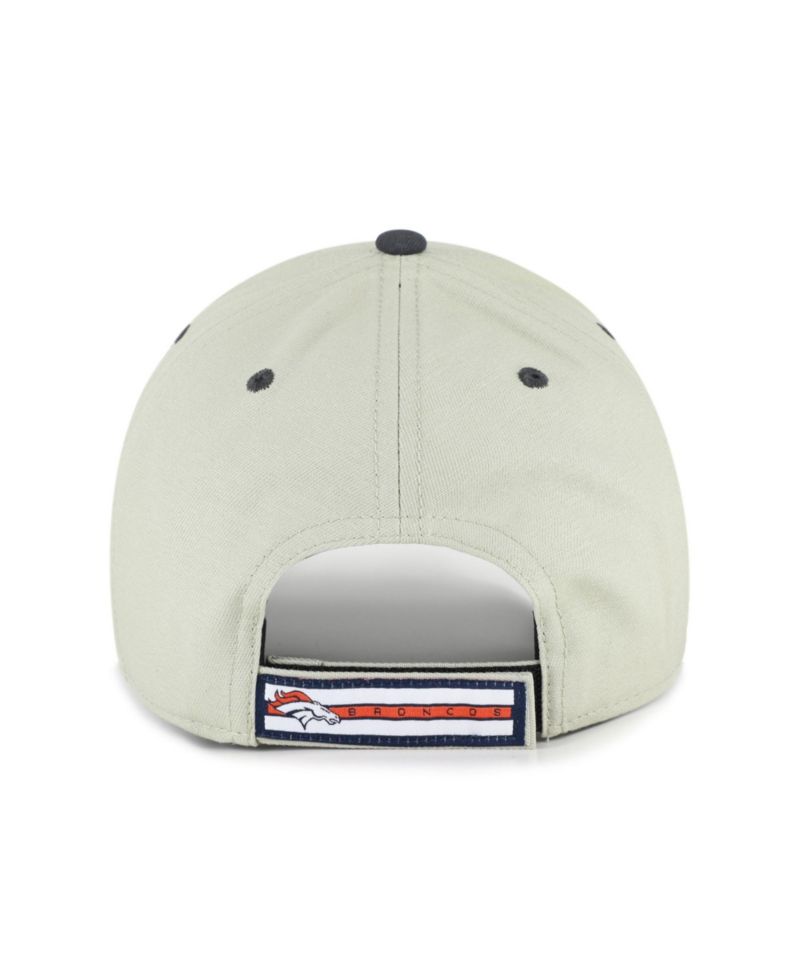 Men's '47 Gray/Black Denver Broncos Half Block Text MVP Adjustable Hat