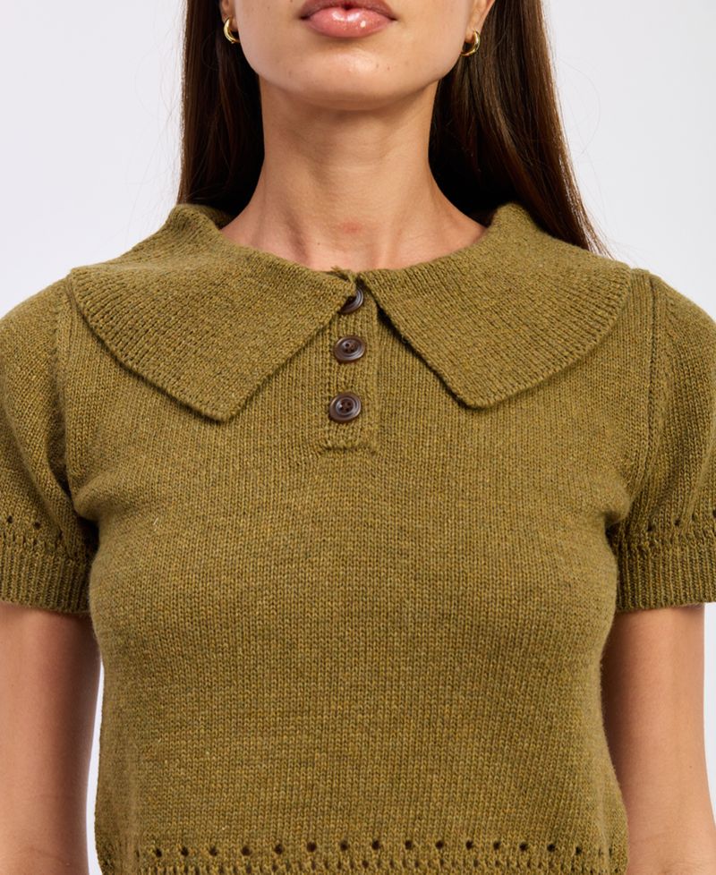 Women's Elin Short-Sleeve Polo Sweater