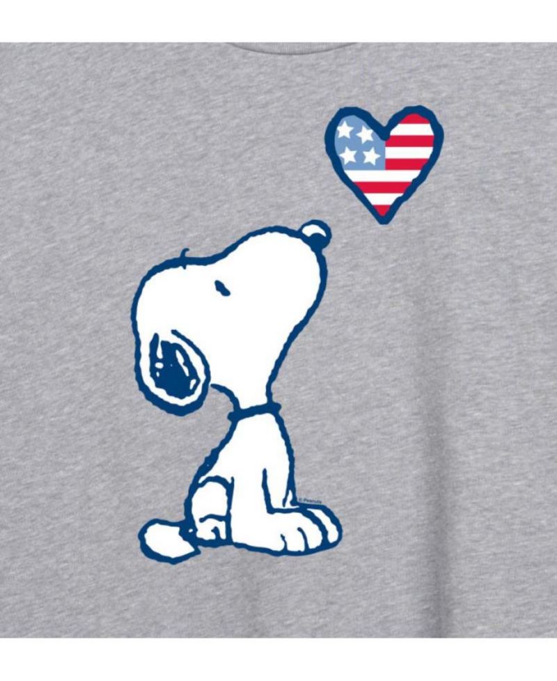 Trendy Juniors Peanuts Snoopy HEart Graphic Oversized Tee