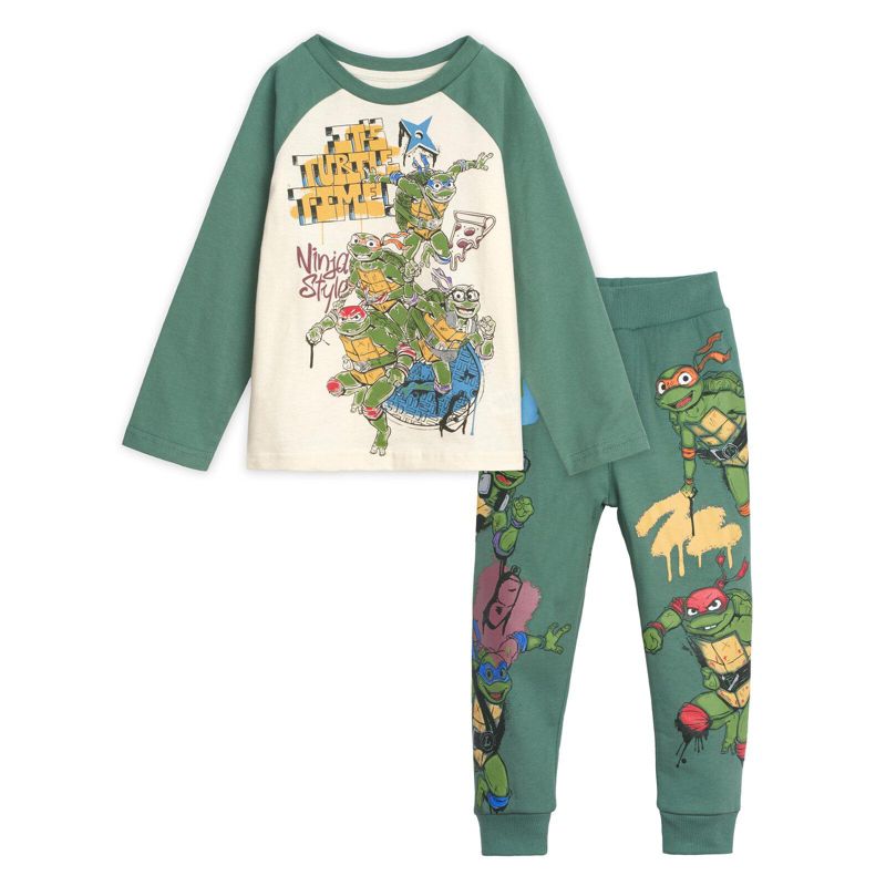 Boy's (6-16) Henley T-Shirt and French Terry Pants Outfit Set