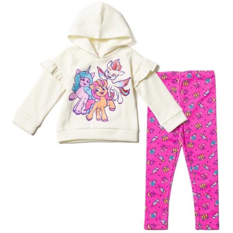 Toddler Girls My Pony 2-Piece Fleece Hoodie and Leggings Set