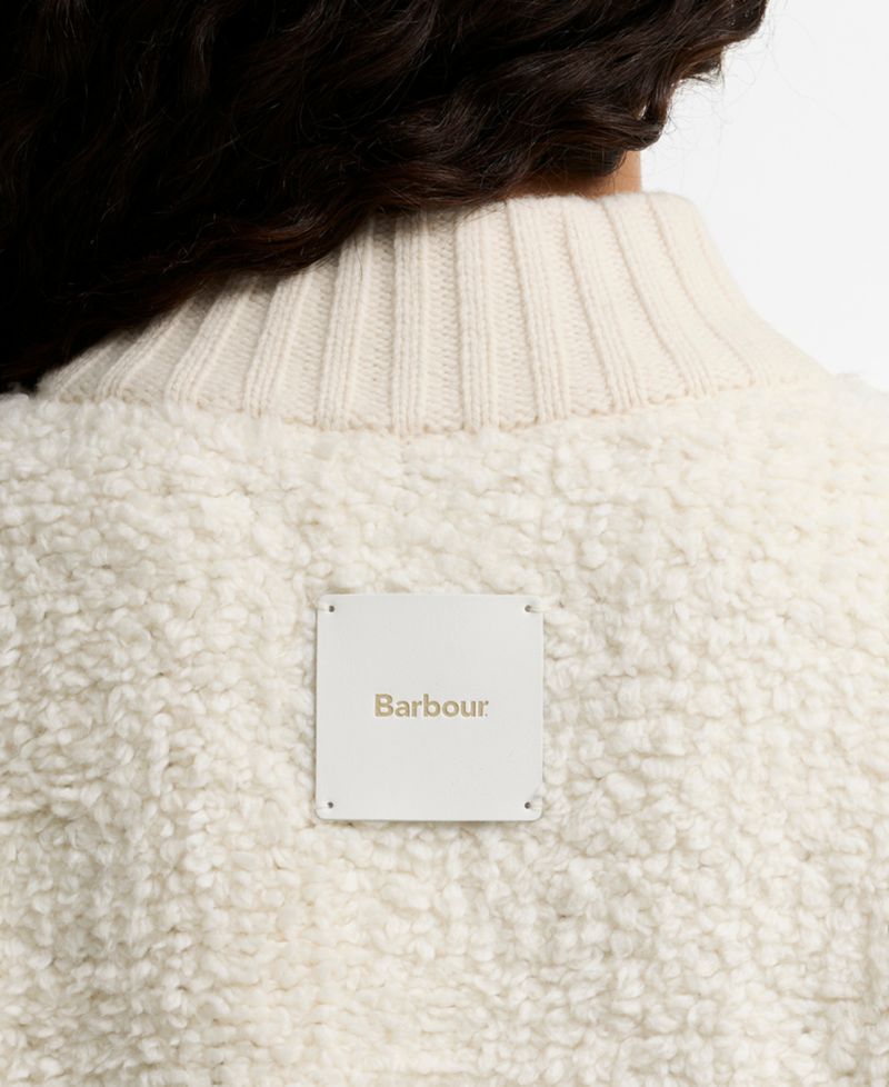 Women's Hazelwood Wool-Blend Chunky-Knit Sherpa-Inspired Bomber Jacket
