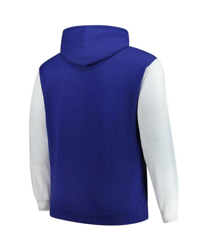 Men's Royal Indianapolis Colts Big & Tall Outline Pullover Hoodie