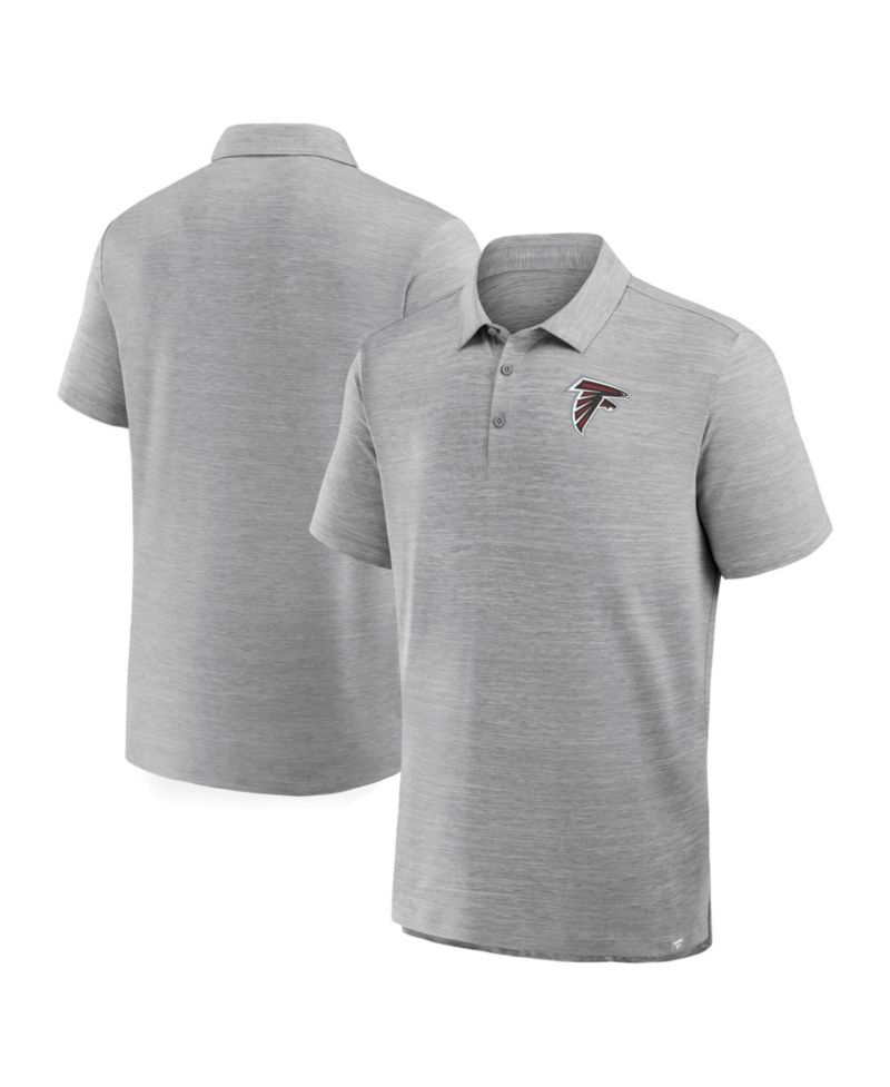 Men's Heather Gray Atlanta Falcons Clutch Polo Shirt