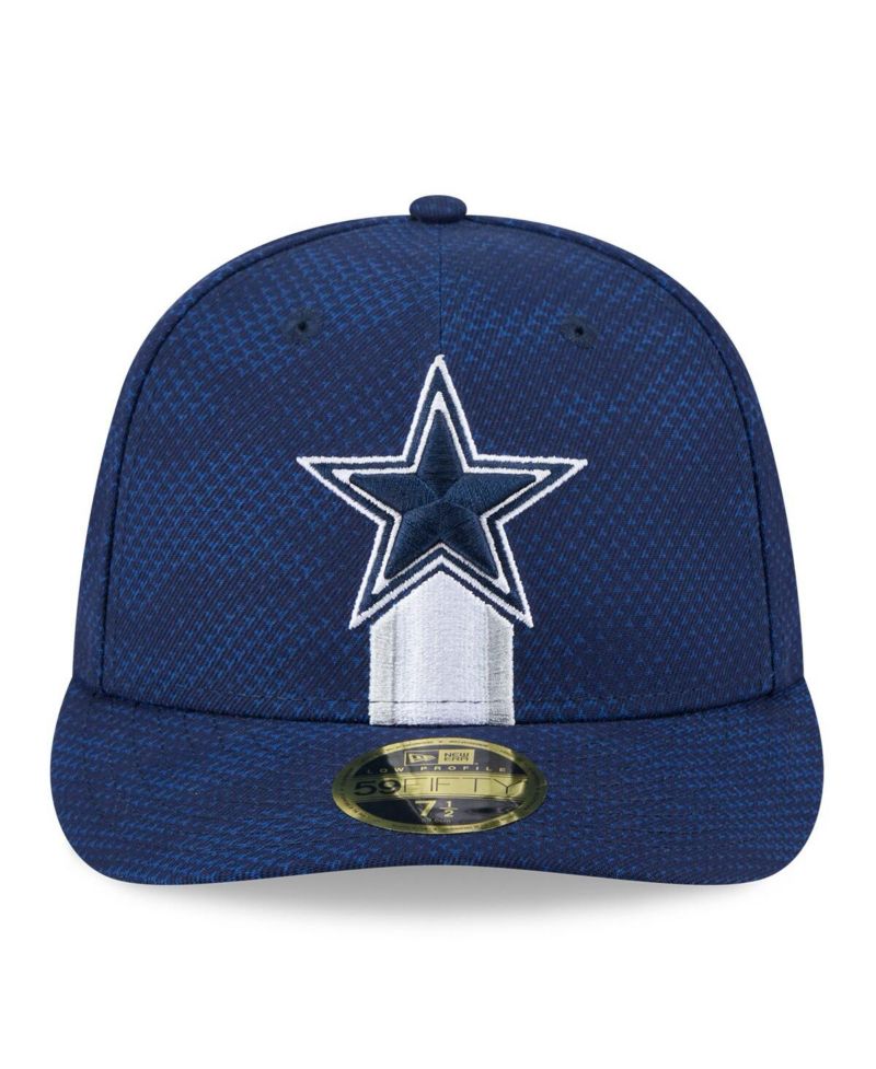 Men's Navy Dallas Cowboys 2024 Sideline Low Profile 59FIFTY Fitted Hat