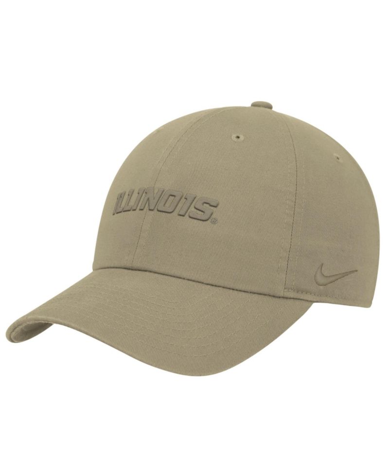 Men's Beige Illinois Fighting Illini Club Adjustable Hat