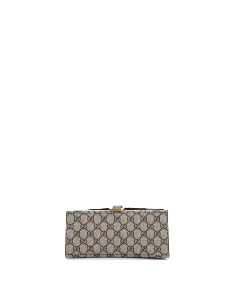Small x Balenciaga The Hacker Project Hourglass Top Handle Bag GG Coated Canvas