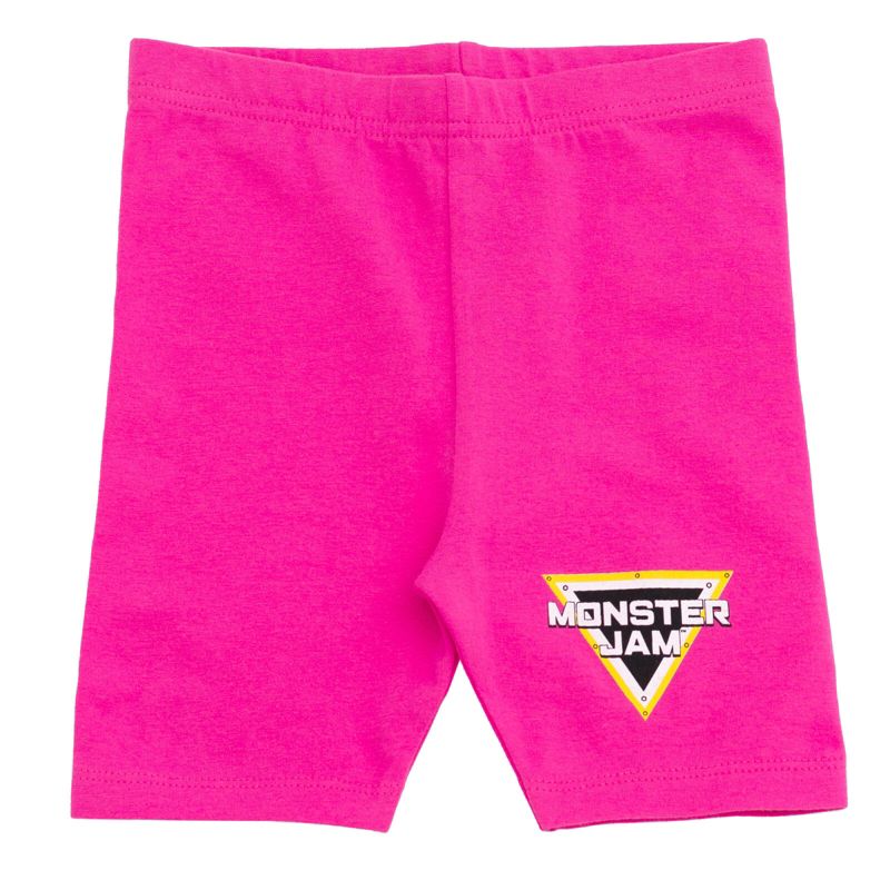 Little Girls Drop Shoulder T-Shirt and Bike Shorts Outfit Set