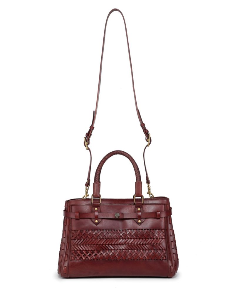 Lantana Medium Leather Satchel Bag