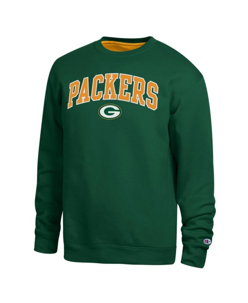 Men's Green Bay Packers Fleece-Lined Contrast-Lined Sweatshirt