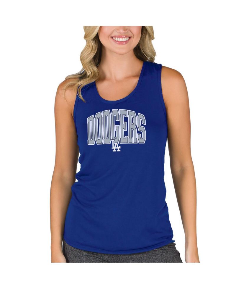 Women's Royal Los Angeles Dodgers Marathon Racerback Tank Top