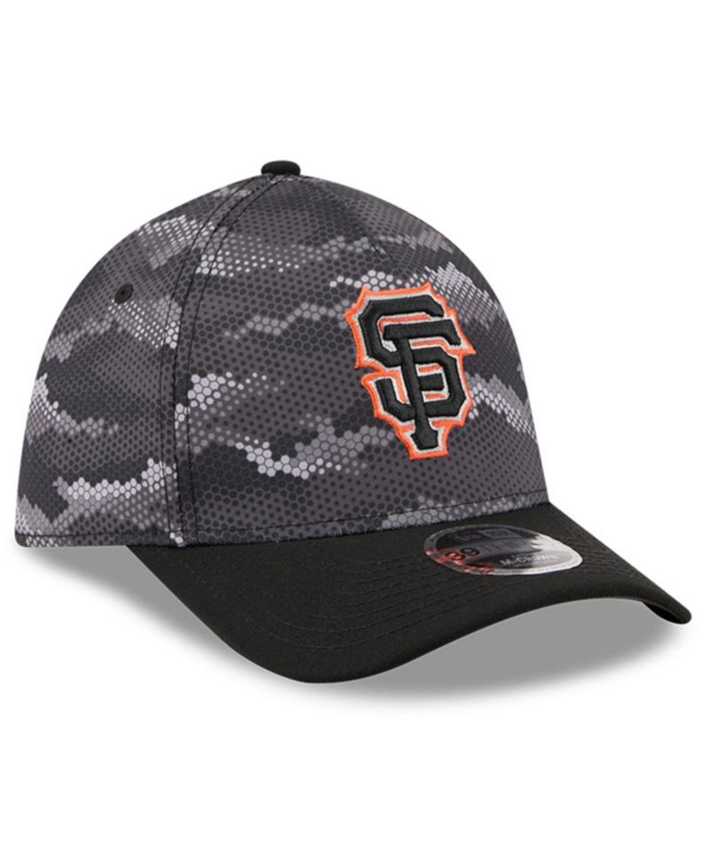 Men's Black San Francisco Giants Camo 39THIRTY A-Frame Flex Hat