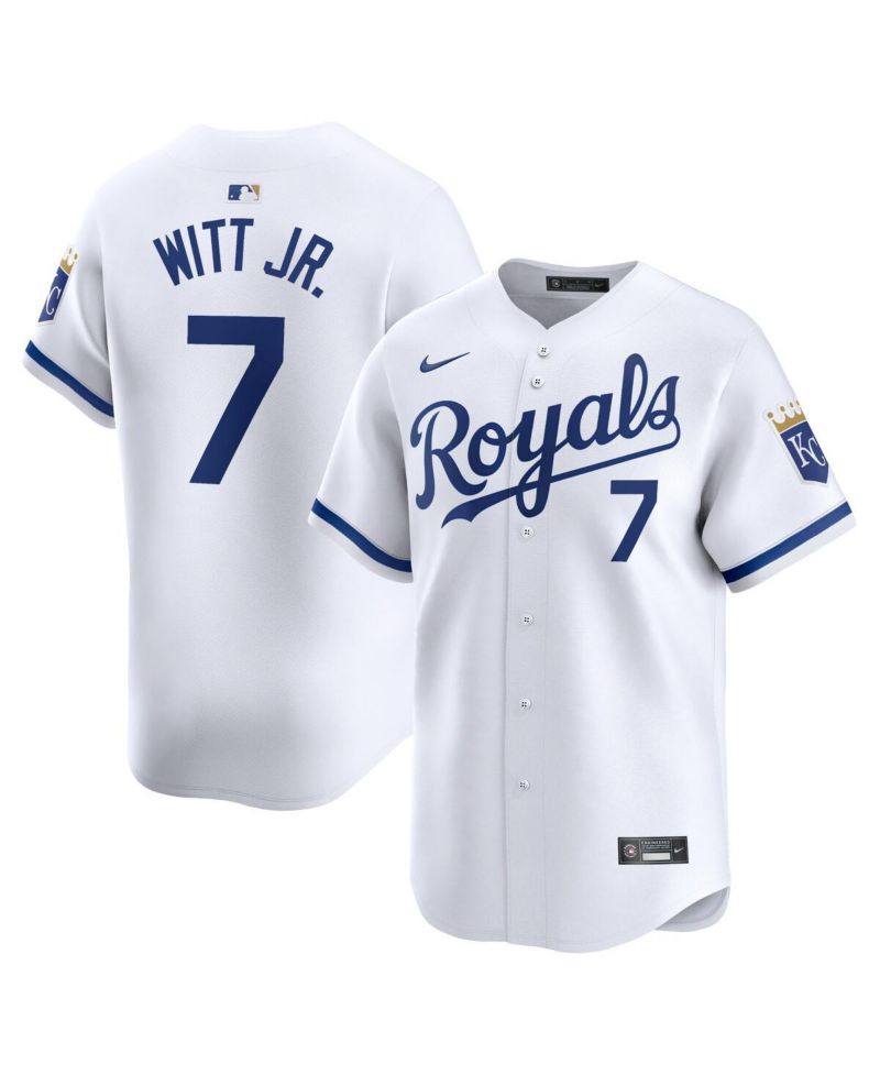 Men's Bobby Witt Jr. White Kansas City Royals Home Limited Player Jersey