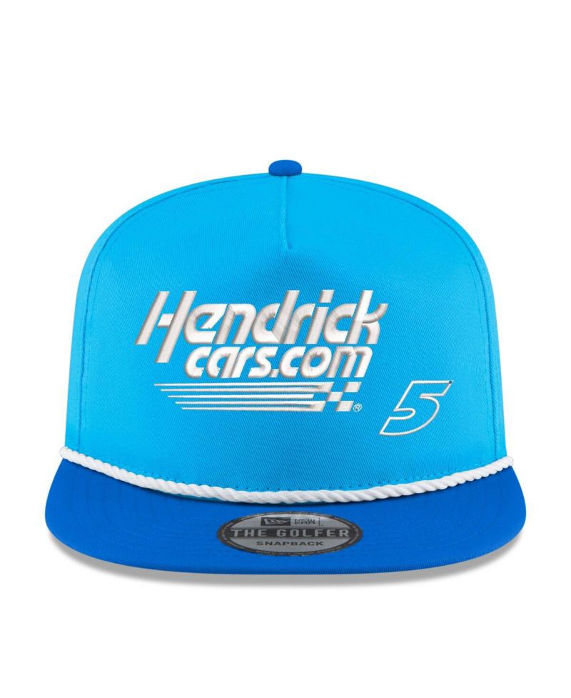 Men's Light Blue, Royal Kyle Larson Hendrickca Golfer Snapback Hat