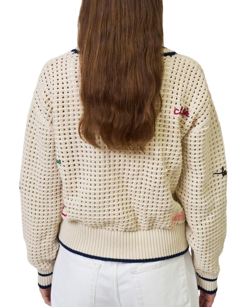 Women's Chelsea Embroidered Cardigan Sweater