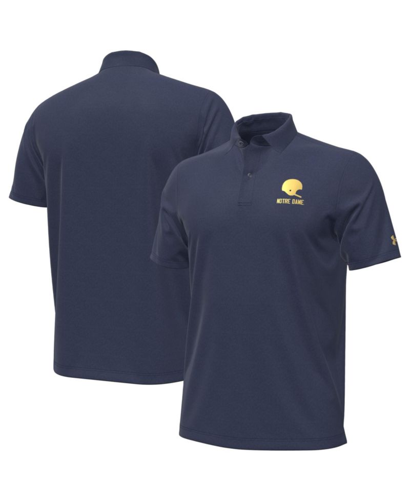 Men's Washed Navy Notre Dame Fighting Irish 2026 Shamrock Series Performance Playoff Polo