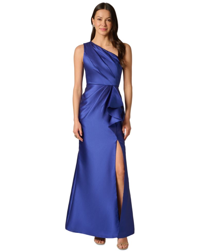 Women's One-Shoulder Mikado Gown