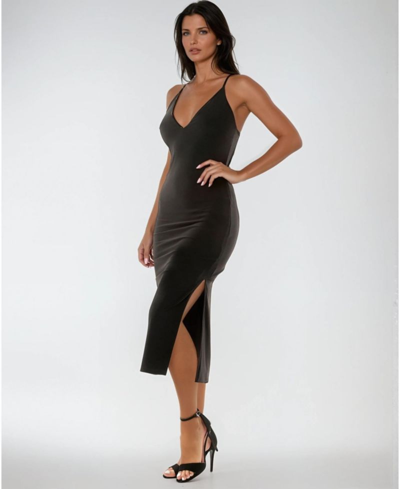 Gold Bar Detail Dress