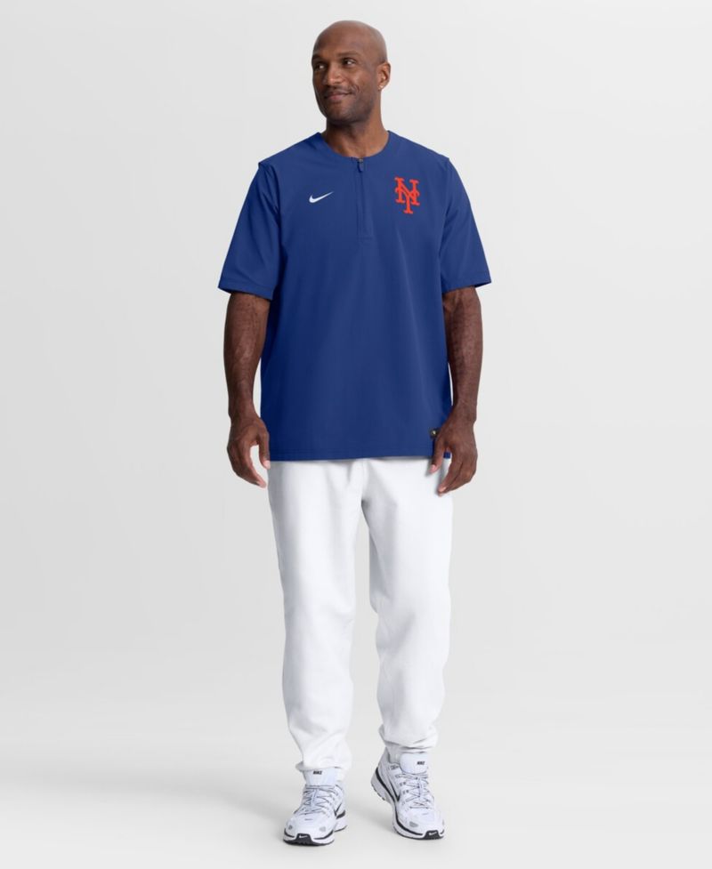 Men's Royal New York Mets Authentic Collection Dri-FIT Quarter-Zip Windshirt