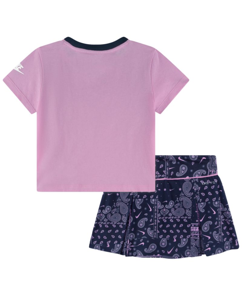 Girls' 2T-6X Retro Remix Short-Sleeve Top and Shorts, 2-Piece Set