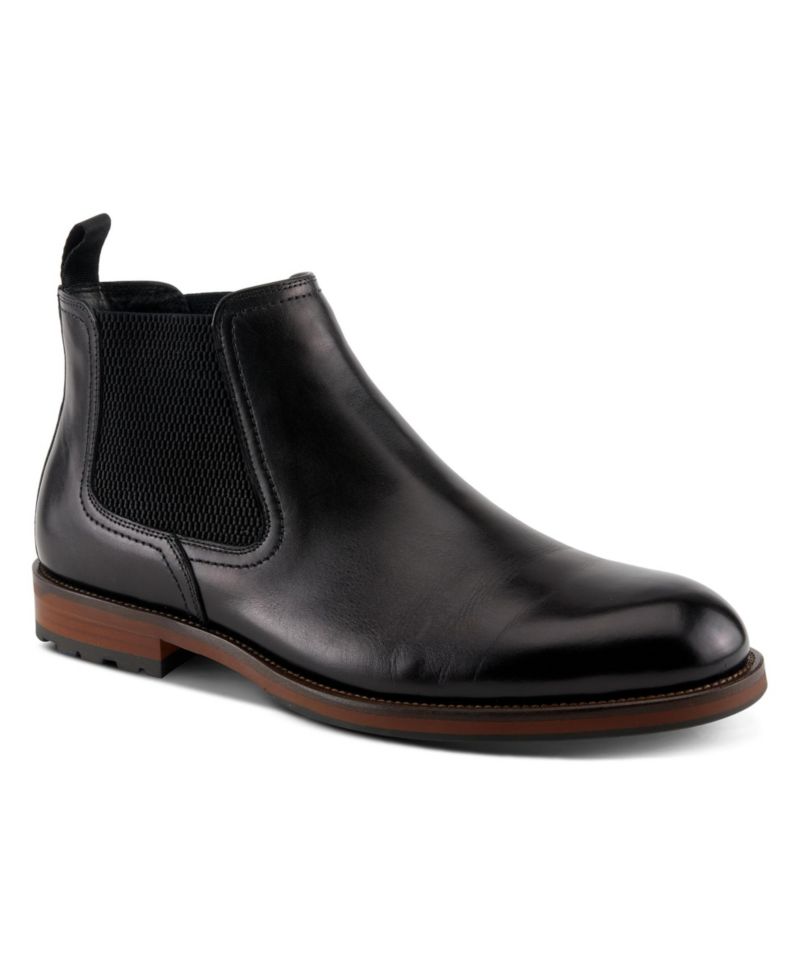 Men's Baxter Leather Rubber-Sole Chelsea Boots