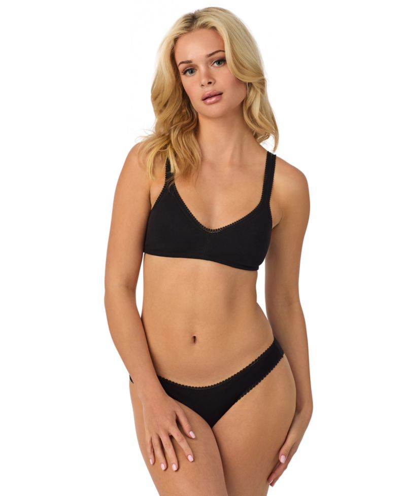 Women's Cabana Cotton Lace-Trim Bralette 010404